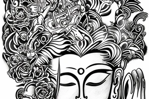 Warrior Buddha tattoo idea