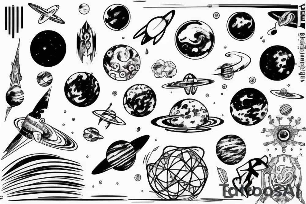 Space tattoo idea