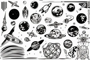 Space tattoo idea