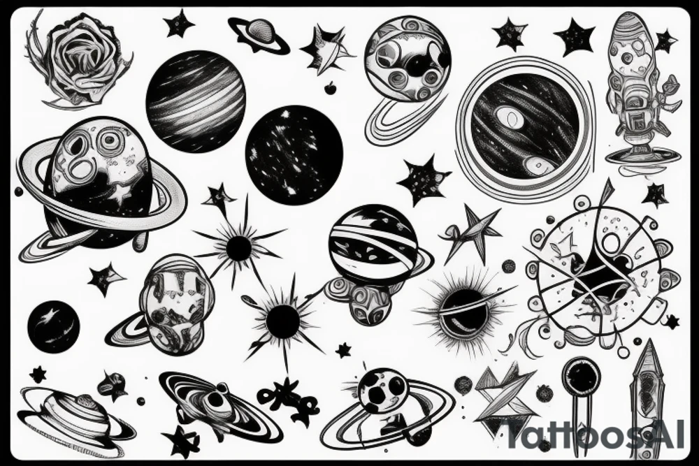 Space tattoo idea