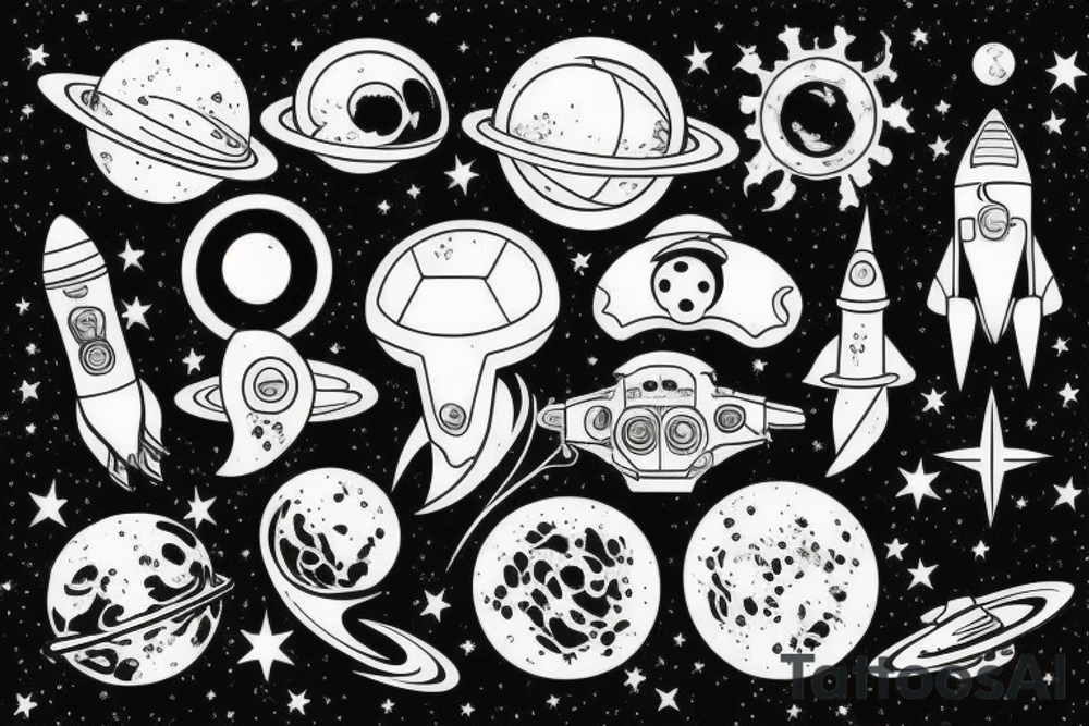 Space tattoo idea