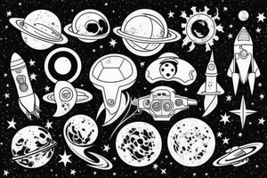Space tattoo idea