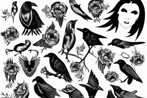 raven tattoo idea