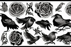 raven tattoo idea
