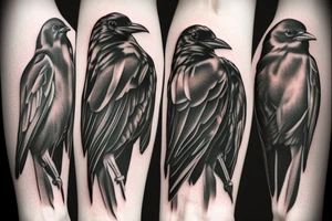 raven tattoo idea
