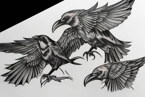 raven tattoo idea