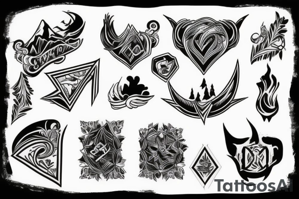 Mountains tattoo idea