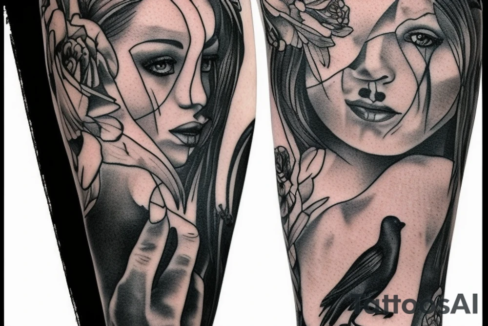 raven tattoo idea