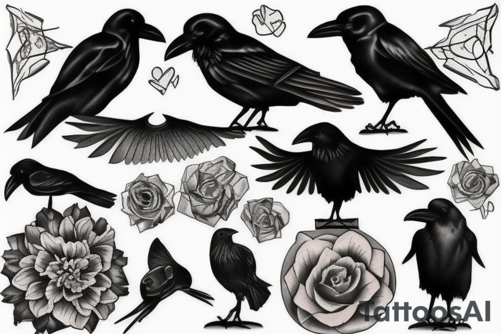 raven tattoo idea