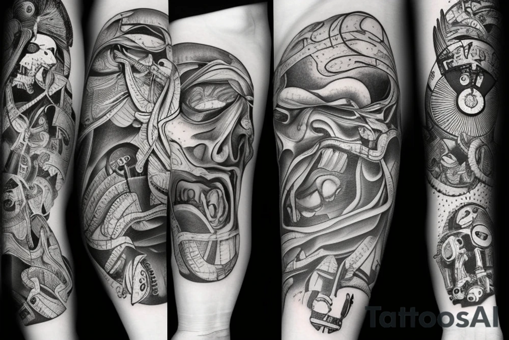 Forearm tattoo information technologies tattoo idea