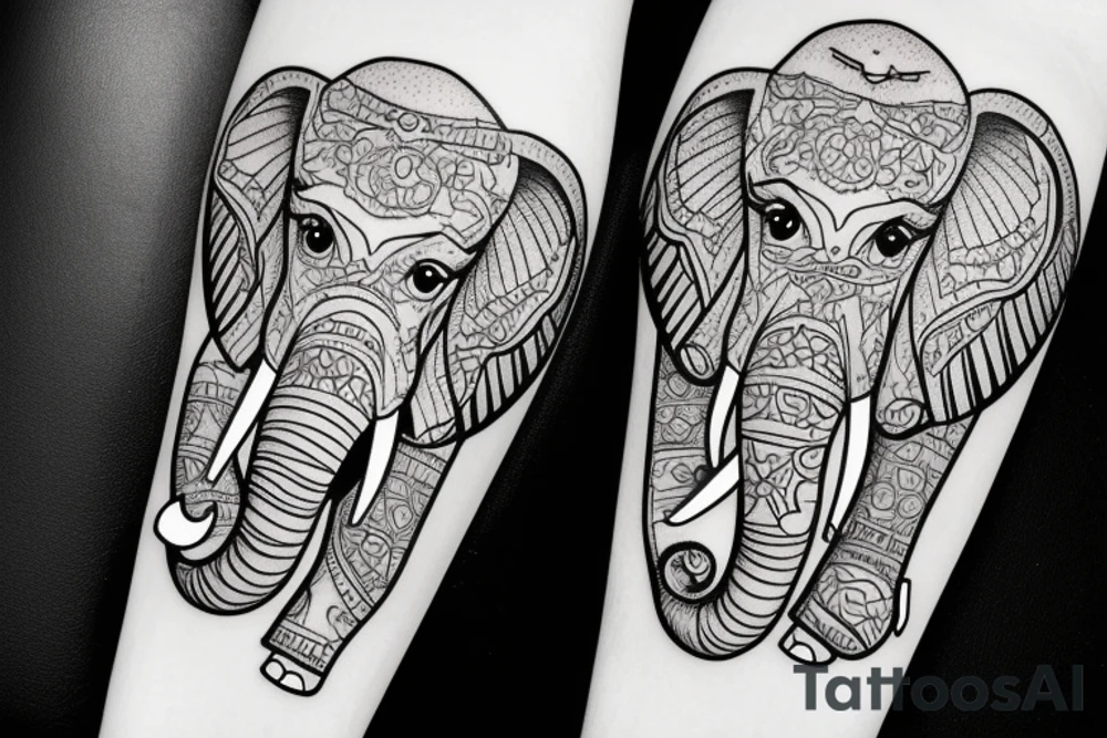 Little::Elephant::baloon tattoo idea