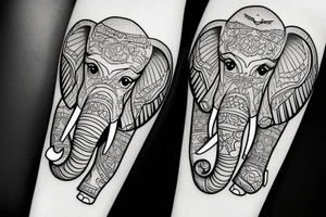 Little::Elephant::baloon tattoo idea