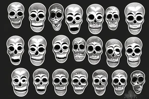 Skeletons dancing in the moon tattoo idea