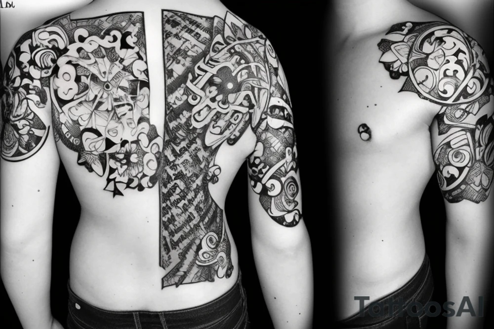 LV inscription tattoo idea