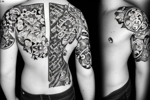 LV inscription tattoo idea