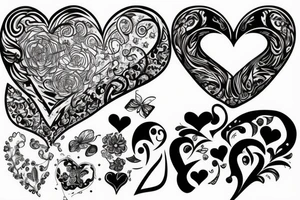 heart tattoo idea