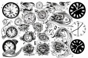 oldschool tattoo about time and space tattoo idea