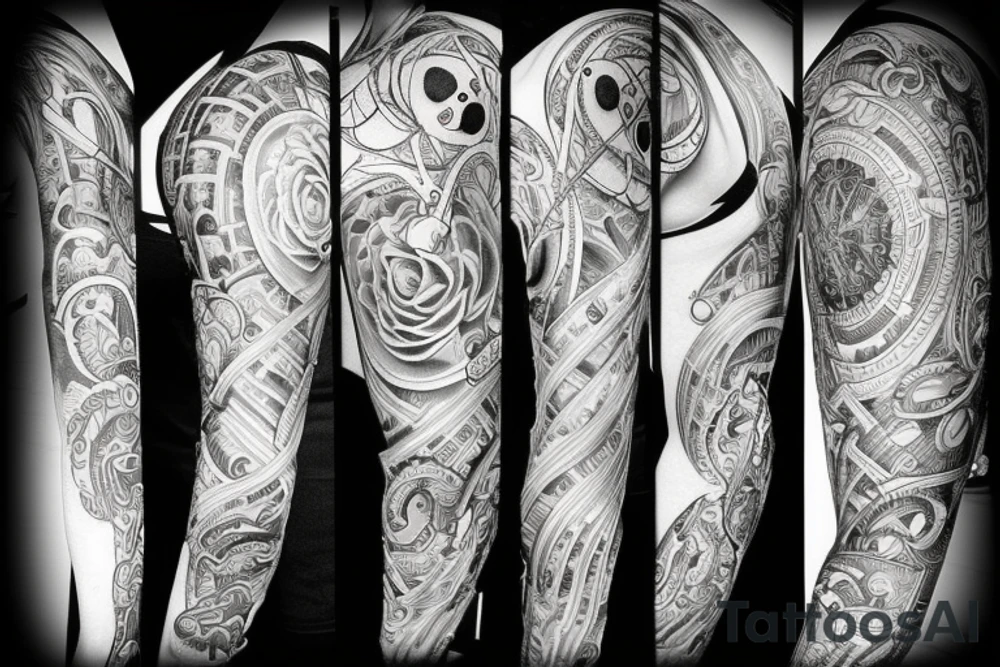 oldschool tattoo about time and space tattoo idea