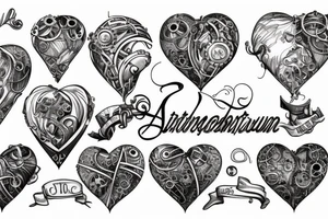 steampunk heart tattoo idea