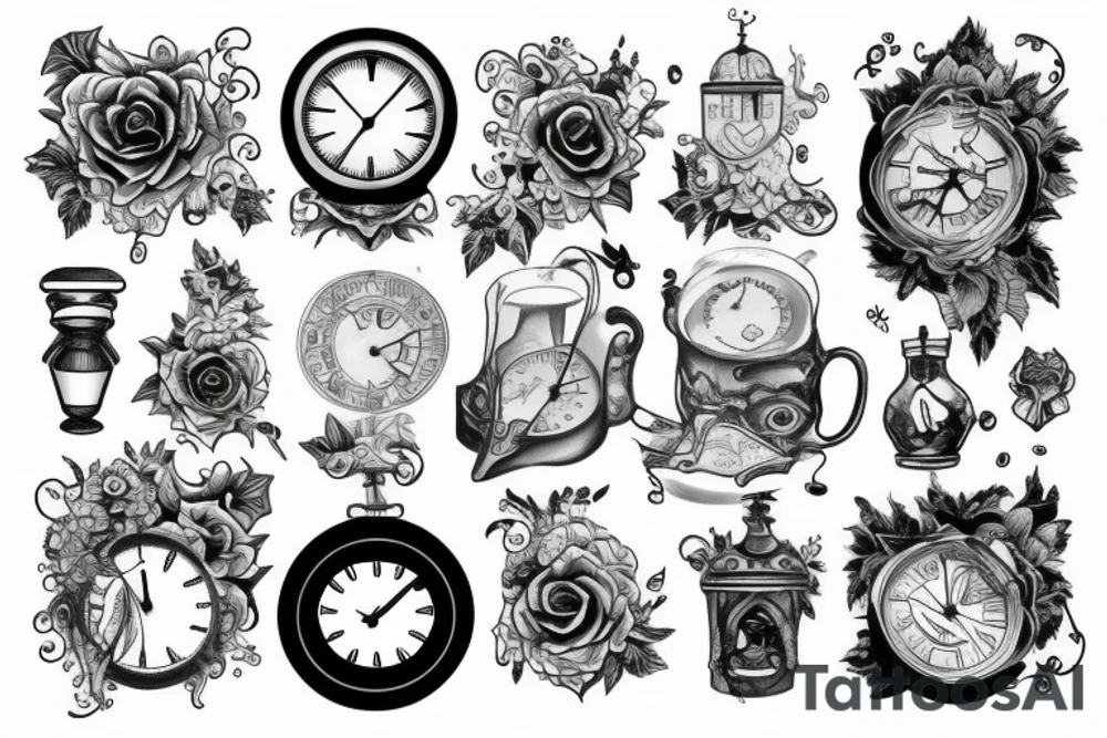 oldschool tattoo about time with hourglass tattoo idea