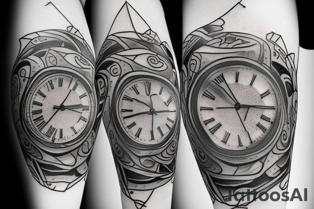 oldschool tattoo about time with hourglass tattoo idea