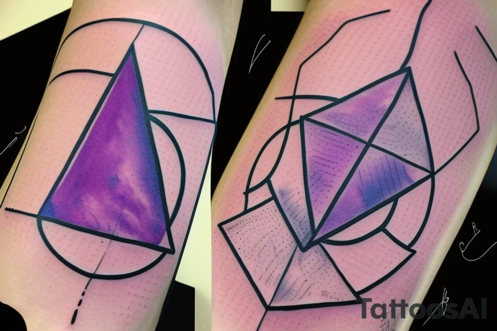 Purple Triangle. Inside the smoke tattoo idea