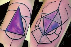 Purple Triangle. Inside the smoke tattoo idea