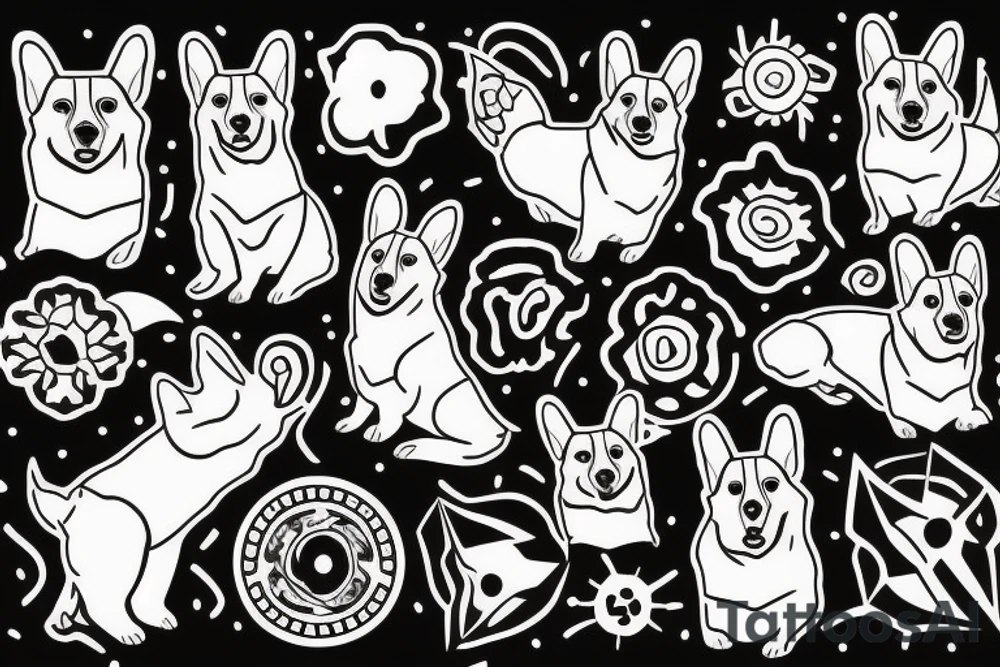 corgi tattoo idea