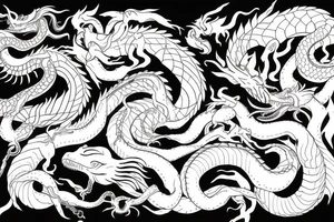 Ouroborosб, but less like snake and more like dragon tattoo idea