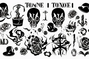 word "Toxic" as description of me tattoo idea