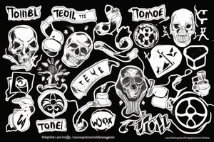 word "Toxic" as description of me tattoo idea