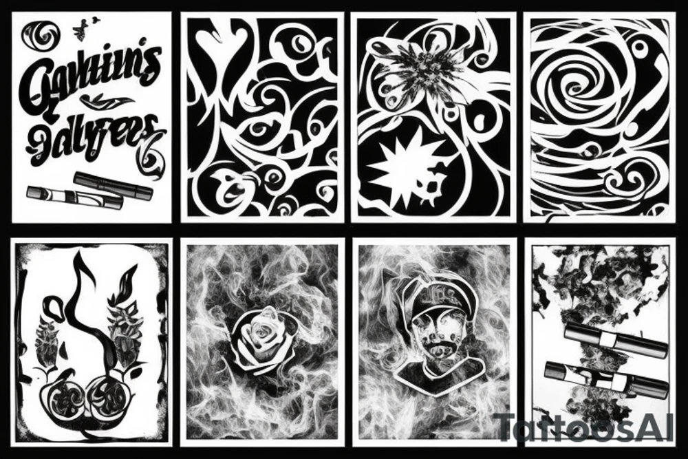 cigarettes tattoo idea