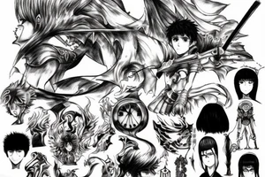 Art related to manga Berserk tattoo idea