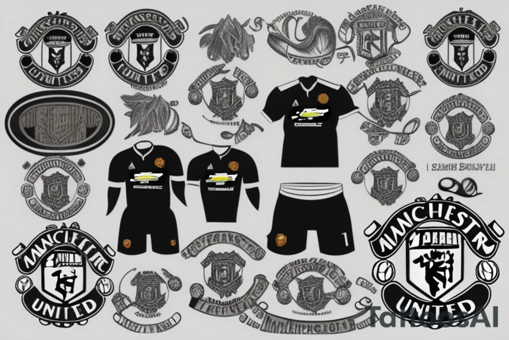 Manchester united football club tattoo idea