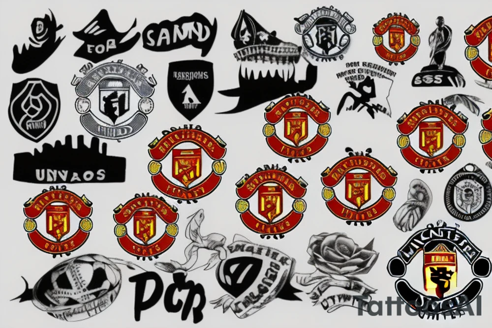 Manchester united football club tattoo idea