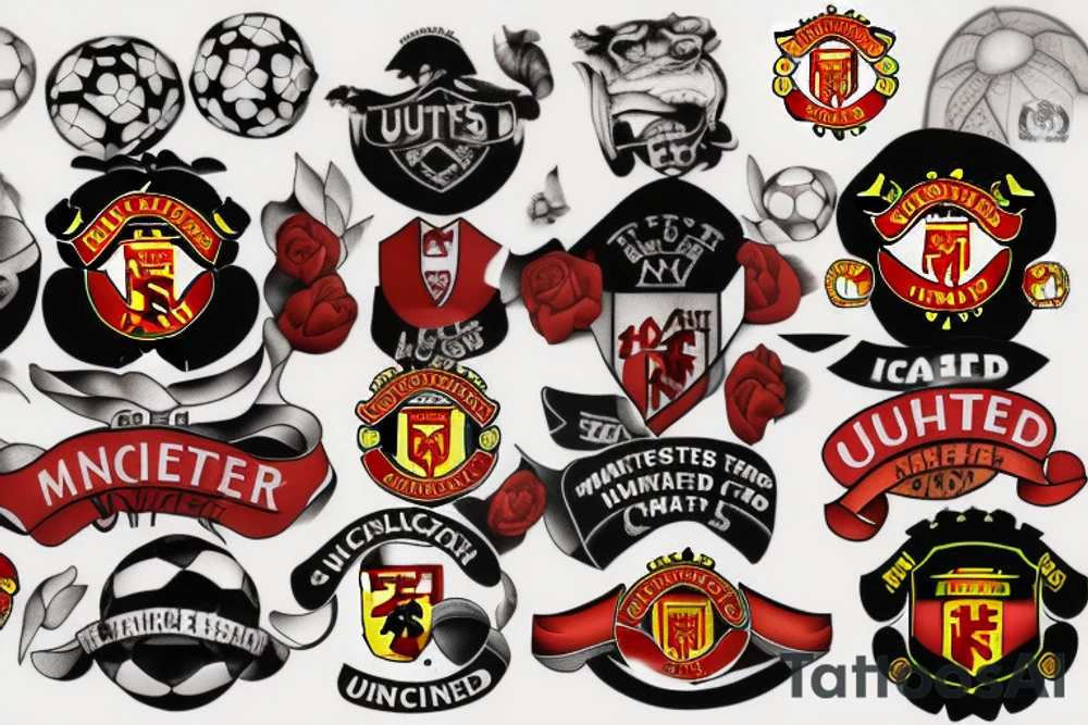 Manchester united football club tattoo idea