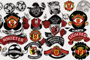 Manchester united football club tattoo idea
