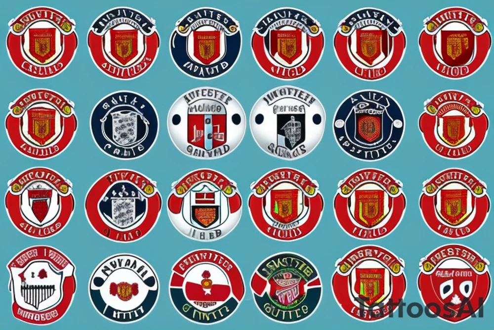 Manchester united football club tattoo idea