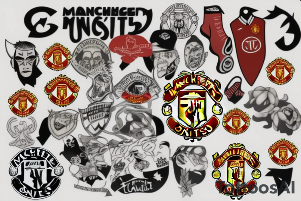 Manchester united football club tattoo idea