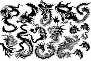 tiger and dragon tattoo idea