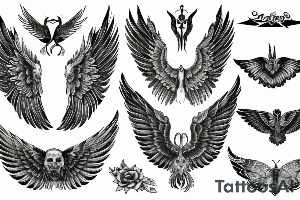 wings tattoo idea