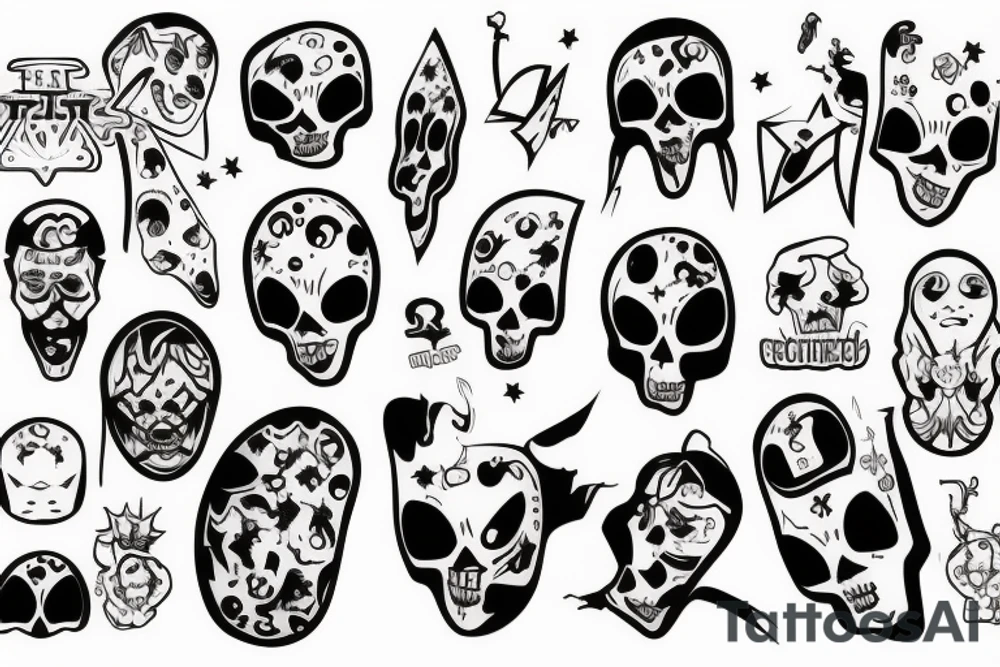ghost tattoo idea