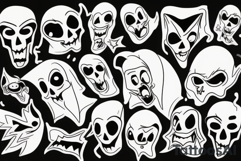 ghost tattoo idea