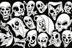 ghost tattoo idea