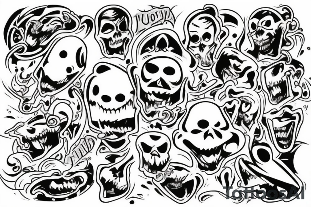 ghost tattoo idea