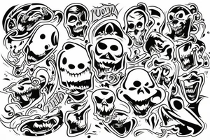 ghost tattoo idea