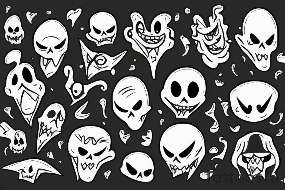 ghost tattoo idea