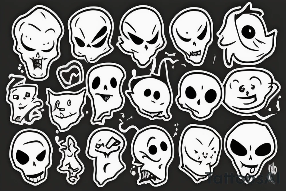 ghost tattoo idea