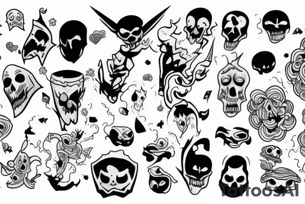 ghost tattoo idea