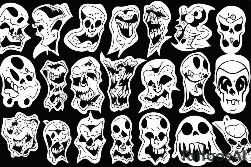 ghost tattoo idea
